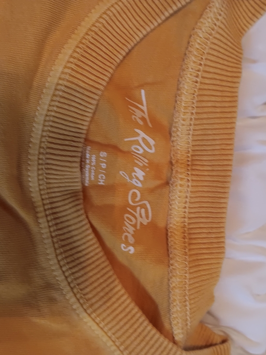 The Rolling Stones Yellow Flag Tongue Graphic Tee - Picture 2 of 2